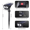 Flacchi Solar Lights Outdoor Waterproof - 2 Lighting Modes Solar