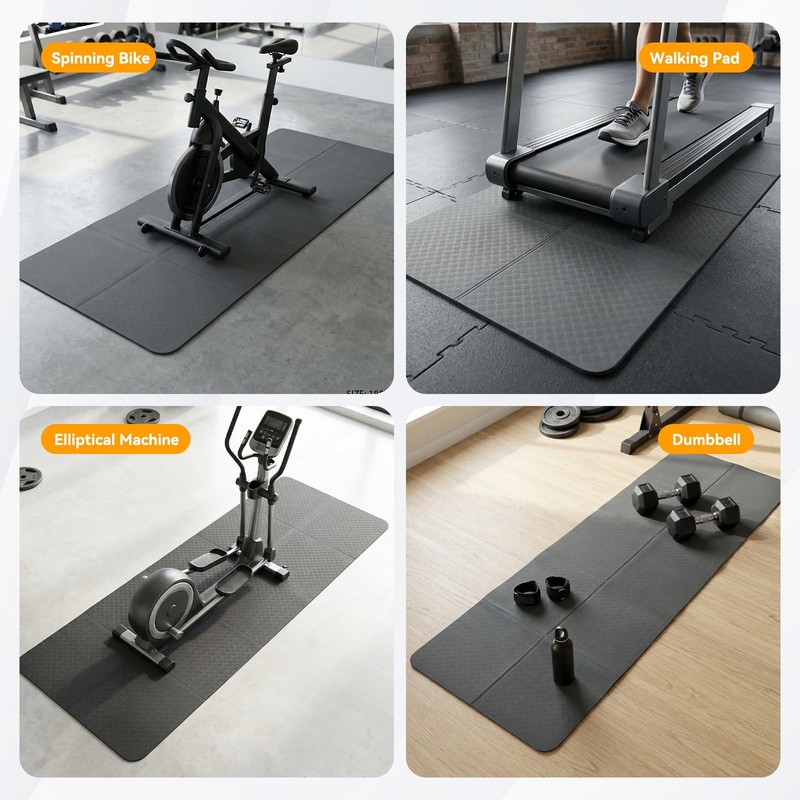 FIRINER 73''×24'' Walking Pad Mat for Carpet Floor Protector Non-Slip