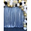 Baby Blue Sequin Backdrop Curtain 8ft x 8ft Sequin Glitter