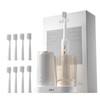 Electric Toothbrush Set with Drying & Sanitizing Holder, 8 Replacement