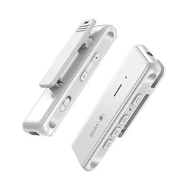 Lazata Wireless Audio Receiver, Bluetooth AptX, Low Latency AptX, LL, Equipped with Qualcomm Smart Chip, Built-in MEMS Sensitive Microphone, Supports Music, Calls, 1 Pack, White