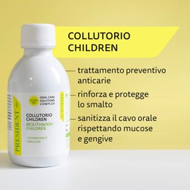 President Children Mundspül-Set, 2 Stück, für Kinder von 6 bis 12 Jahren. Anti-Plaque, Antikarium, stärkt und schützt den Zahnschmelz. Ohne Alkohol. 2 x 200 ml