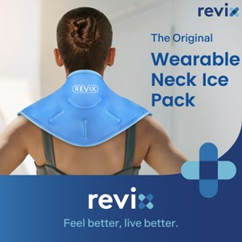 REVIX Neck Ice Packs Reusable Gel Cold Packs for Neck and Shoulders Discomfort, Promoting Flexibility and Mobility, Hot & Cold Compress for Cervical Post-Workout, Ease Tiredness, 2 Wraps