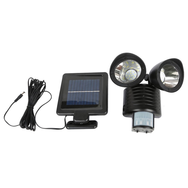 Aswalling 22 LED Dual Security Detector Solar Spot Light Motion