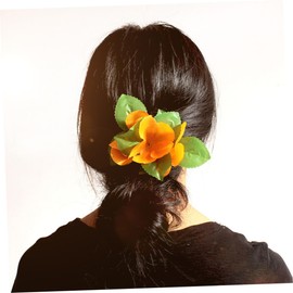 Ipetboom 10pcs Colorful Floral Hair Clips Hawaiian Style Headdress Accessories for Women for Parties Festivals and Photography Easy Grip Bobby Pins