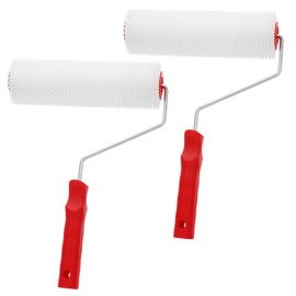 2 Pcs Spiked Roller With 15mm Teeth Spiked Roller Self Levelling Tools For Self Levelling Floor Compound (9 Inch, Teeth 3/5 Inch)