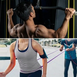 Set 5 Liga De Resistencia Fitness Bandas Elasticas Ejercicio Aidehome ZLD-5PC