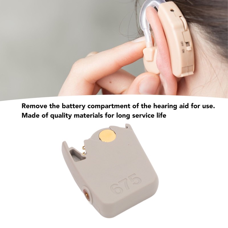 Sound Aid Battery Door Assembly Programming Adapter Prompt for 675