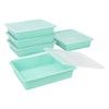 Storex Letter Size Flat Storage Tray – Organizer Bin with