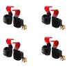 Bluelander 5 Paquetes Straps Ganchos Levantamiento Muñequera Gym Pesas Color