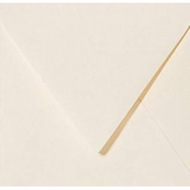 Paper24 Square Envelopes 12.5 x 12.5 cm 125 x 125 mm Gummed Cream Pack of 25