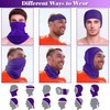 6 Pieces Summer Face Cover UV Protection Neck Gaiter Scarf