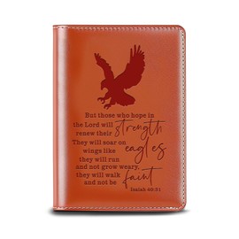 Eagle Gift Soar On Wings Like Eagles Isaiah 40:31 Notebook Eagle Lover Gift Eagle Scout Gifts Inspirational Faux Leather Journal (Eagles-But those CA)