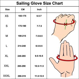 MRX BOXING & FITNESS Sailing Gloves Sticky Palm Gripy Glove Yachting Kayak Dinghy Fishing Short Finger Multi Colors (Black/Blue, L)