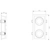 Knightsbridge Dipa Twin Tilt Anti-Glare Black Downlight