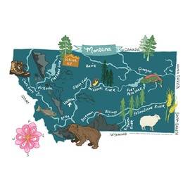 Allport Editions Hello : Montana Kitchen Towel - 100% Cotton Kitchen Dish Towel