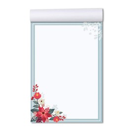 Notepads, writing pads autumn branches DIN A6 format A6