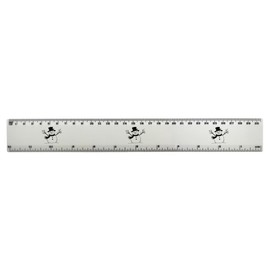 'Happy Snowman' 30cm (12 Inch) White Plastic Ruler (RL00089576)