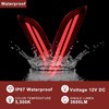 BINQIGOO Full LED Rear Bumper Reflector Lights Compatible with 2018-2023