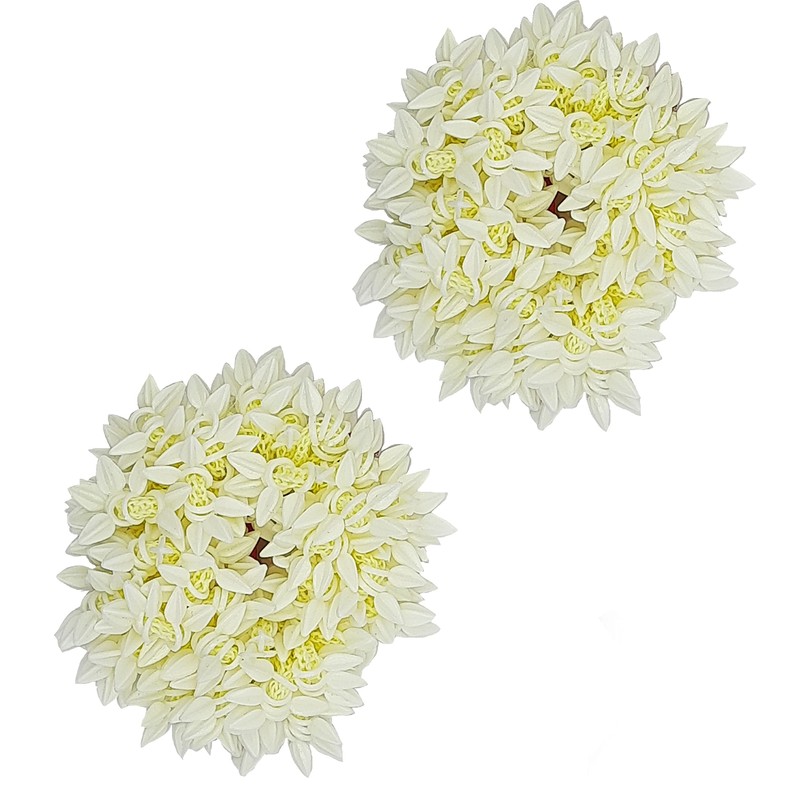 Karki Fusion Mogra White Gajra Hair Accessories Gajra Rubber Band