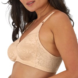 Bali Women's Double Support Spa Closure Wire-Free Bra, Soft Taupe, 38B