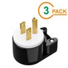 3PACK 90 Degree USA Canada Male Nema 5-15P 3 Pole
