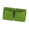 Generic Wall Hanging Planting Bag 2 Pockets Lightweight Non-Woven Fabrics