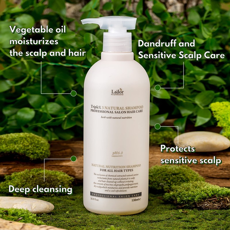 LA'DOR TripleX 3 Triple x3 Natural Shampoo Deep Cleansing Treatment
