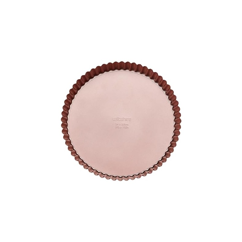 Wiltshire Rose Gold Round Quiche and Tart Pan, PFOA PTFE