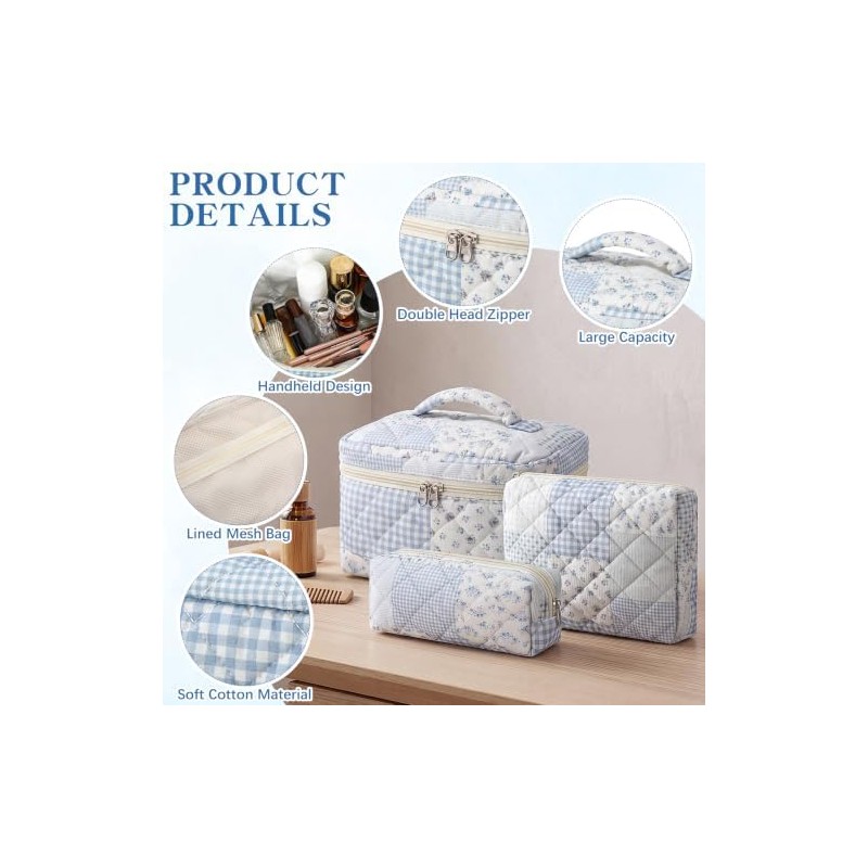 Cosmetic Bag Organizer Travel, Compact Lightweight Accessory for Travel and