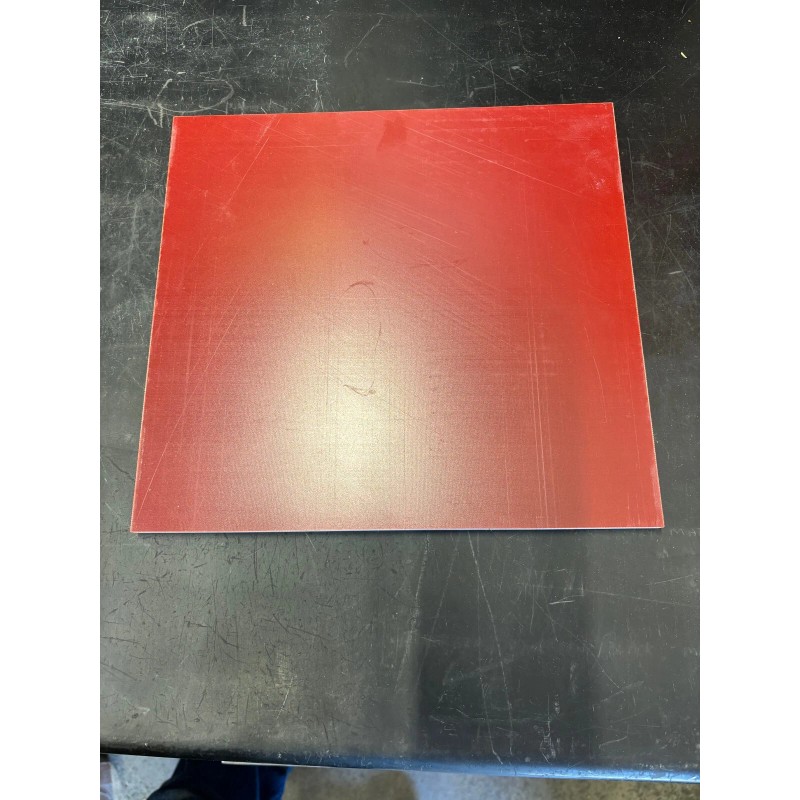 G10/FR4 .375" x 11.00" x 11.75" Red / White /