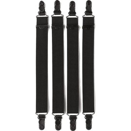 Rothco Black Military 4-Piece Straight Shirt Stays