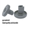 AIMALL 8X Lower Basket Wheel Kit for Dishlex Global Dishwasher