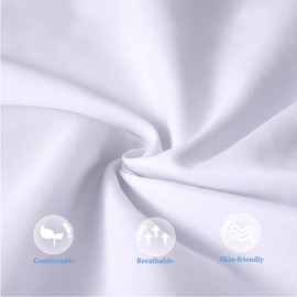 Bafode Throw Pillow Inserts 20'' x 12'' Set of 2, Down Feather Decorative Pillows, Luxury White Throw Pillows for Couch, Sofa, Bed and Cushion