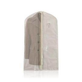 Garment Cover Dress Bag Heavy Duty Suit Bag Non Woven Polypropylene Plastic Protector Bag With Zip Wardrobe Dustproof Cover Suit Packing Travel Organizer Assorted Color (1Pc) (60x132Cm)