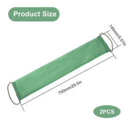 0XBIT Back Scrubber for Shower, 2 Pieces Soft Back Wash Strap, Back Scrubber with Handle, Wide Applications, for Back Cleaning, Under the Shower