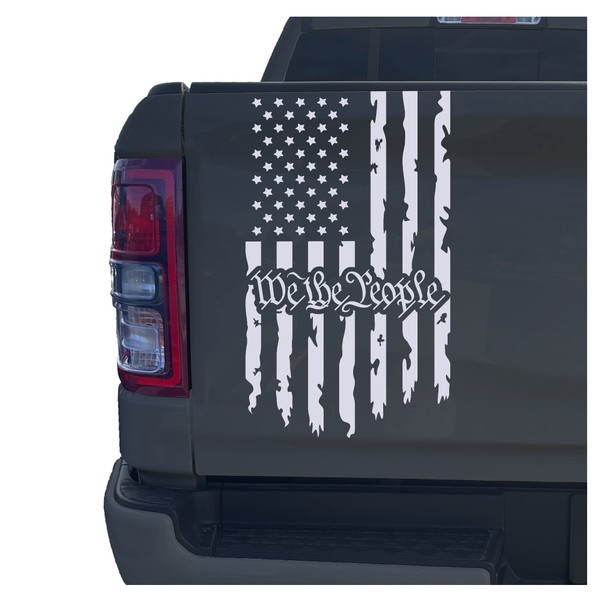 Aldera Graphics We The People Distressed American USA US Flag