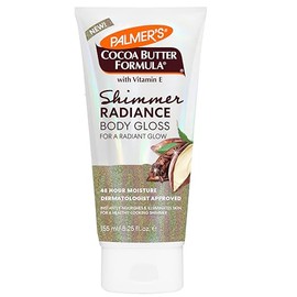Palmer's Loción corporal brillante de fórmula de manteca de cacao con vitamina E, 5.25 onzas líquidas, brillo corporal radiante, ayuda a difuminar las