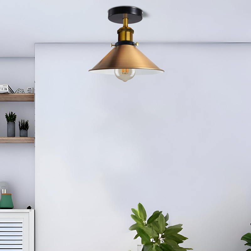 LEDSone Modern Metal Ceiling Light Semi Flush Light Metal Ceiling