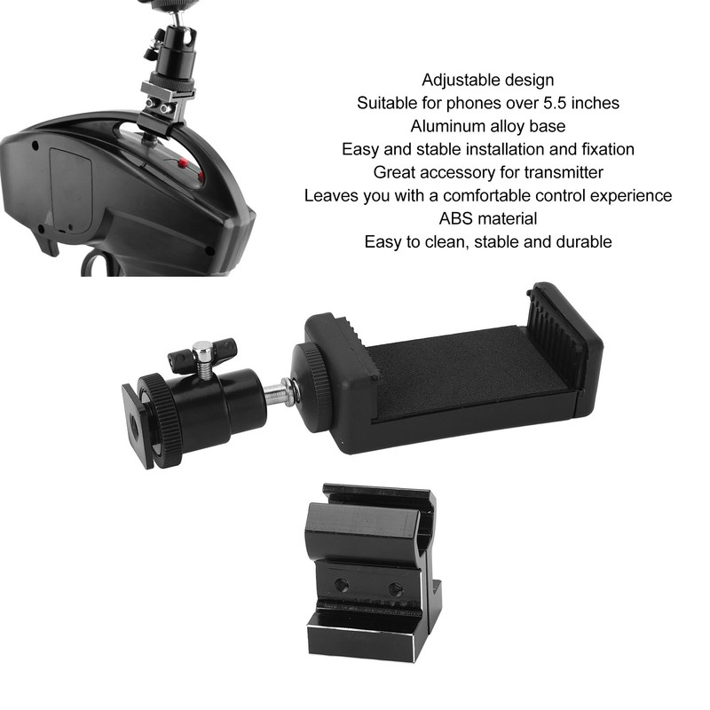 Universal Phone Mount for Traxxas TX TQi Adjustable Stable Durable