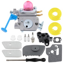 GoaMotors Carburetor with Air Filter Fuel Filter Compatible with Husqvarna 124L 128C 128L Compatible with Craftsman 358792030 Compatible with Jonsered BC2128 String Trimmer Replaces for Zama C1Q-W38