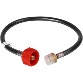 Cowsar Propane Hose Adapter 1lb to 20lb Converter Replacement, Propane Tank Hose with QCC1/Type1, Propane Adapter Hose Connects 1 LB Bulk Portable Appliance to 20 lb Propane Tank, CSA Certified