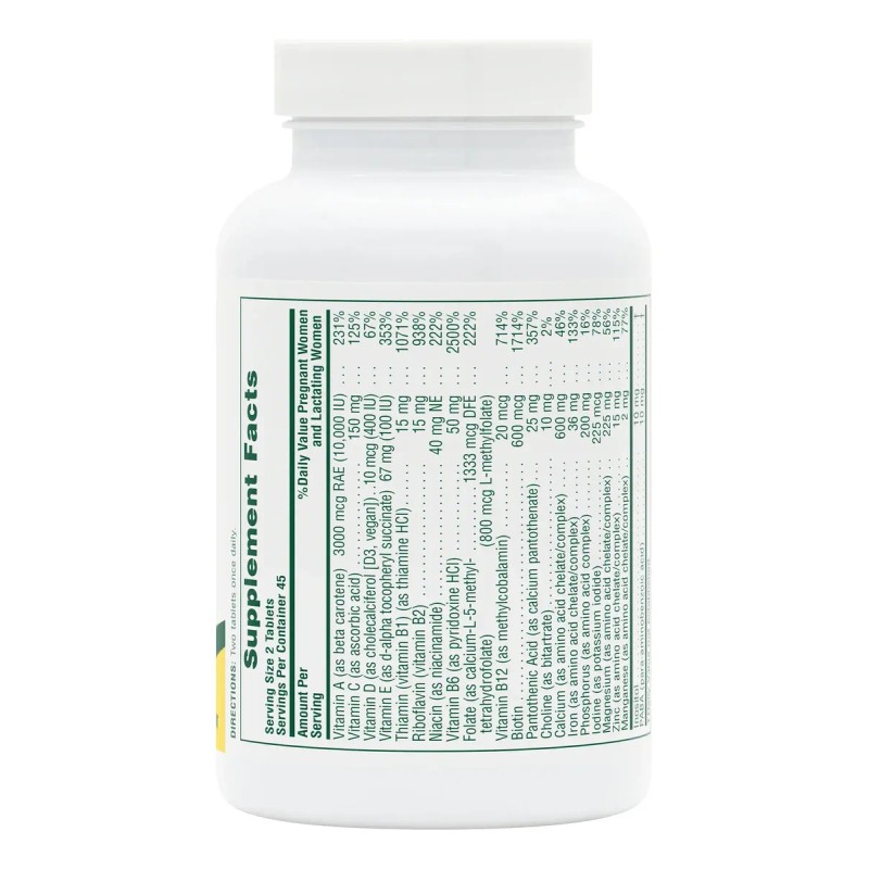 Naturesplus Ultra Prenatal 90tabs Vit D3 Hierro Sfn