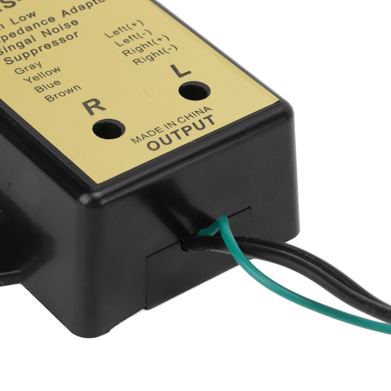 2 Channel Line High Low Impedance Adapter Audio Speaker Level