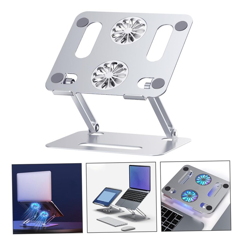 Mobestech 17.3 Inch Aluminum Alloy Dual Fan Cooling Pad Laptop