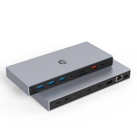 USB C Docking Station, iTOTU 15 in 1 Docking Station 3 Monitors with Dual HDMI 4K, DisplayPort, 10Gbps USB 3.1, 100W PD, 3 USB 3.0, Ethernet, Audio/Mic for M Book and Windows with Thunderbolt 3, DC5