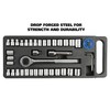 GreatNeck 74213 40 Piece 1/4 Inch and 3/8 Inch Drive