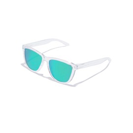 Hawkers One - Sunglasses for Men and Women - Trendy Sunglasses - 100% UV400 Protection, Raw Emerald · Transparent