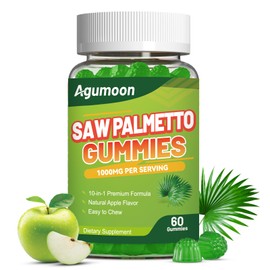Saw Palmetto Gummies for Men, Saw Palmetto Supplement with Pumpkin Seed Oil