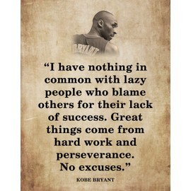 Motivational Basketball Quotes Wall Art for Home & Office- Inspirational Quotes Wall Art Decor in Vintage Wall Style - Art Gift for Sports Persons, Basketball Lovers, 11x14 inch